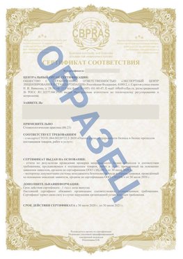 Образец Сертификат СТО 01.064.00220722.2-2020 Камень-Рыболов Сертификат СТО 01.064.00220722.2-2020 